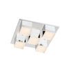 Nowoczesny plafon kwadratowy Seth z akrylowymi kloszami Italux MX14009016-5A
