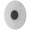 Kinkiet okrągły z marmuru Dalinia 1xLED czarny WL0114-BK Yaskr