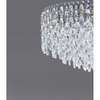Lampa sufitowa kryształowa chrom o średnicy 60cm 11xE14 BURANO 60 TOP CH Azzardo AZ6910