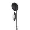 Czarna lampa podłogowa dwa szklane klosze 2xG9 SLATE BLACK GLASS Tk Lighting 16136