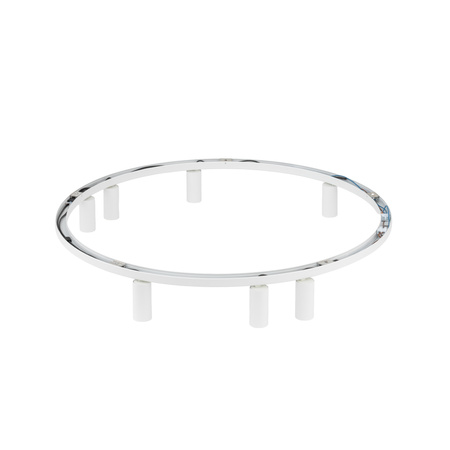 Minimalistyczna lampa sufitowa biała w formie koła – nowoczesny ring 80cm 7xGU10 FOURTY ROUND Nowodvorski 11945