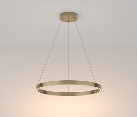 Lampa wisząca RIM LED pojedyncza 60cm mosiądz Maytoni MOD058PL-L32BS3K