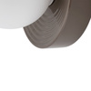 Brązowa ceramiczna oprawa ścienna 22cm z kulistym kloszem 1xG9 CLAY M Nowodvorski 11747
