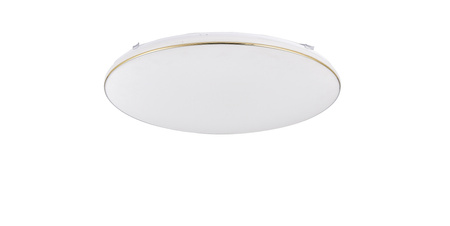 Plafon biały 53cm ze złotym obramowaniem OMAR LED Zuma Line JE-DHR-0530-GD