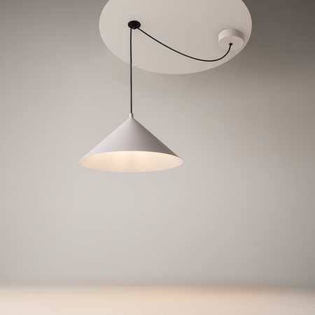 Lampa wisząca biały stożek o średnicy 35cm 1xE27 Basic colors MOD167PL-01W Maytoni
