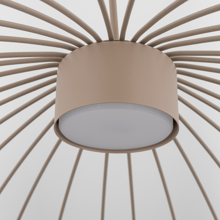 Beżowa lampa wisząca o średnicy 58cm z drutu SPHERA M SABIA 1XGX53 Tk Lighting 11306