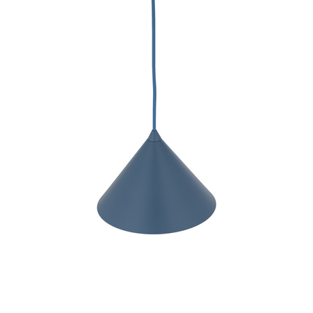 Niebieska stożkowa lampa wisząca o średnicy 21cm CONO S NAVY 1XE27 Tk Lighting 11413