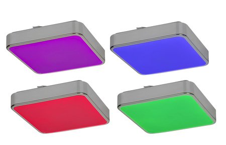 Lampa sufitowa do łazienki plafon WOLIMIR LED RGB IP44 Rabalux 2982 sterowana pilotem
