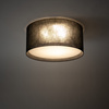 Czarny plafon z tkaniny o średnicy 77cm LARGO BLACK 6XE27 Tk Lighting 11700