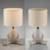 Lampa stołowa z rzeźbiarską podstawą z ceramiki TED 1xE27 Just Light 14190-39