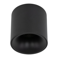 Czarna tuba sufitowa natynkowa o średnicy 9,6cm LED 3000K BLAZE BLACK 18W Tk Lighting 18143