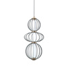 Lampa wisząca Rabel czarna LED 3000K Italux PND-344221-3V-BK