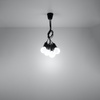 Lampa wisząca DIEGO 5 czarna Sollux SL.0574