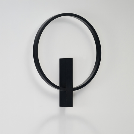 Okrągły czarny kinkiet LED podświetlający ściane ARTE WALL 25W CCT BK AZZARDO AZ7009