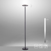 Prosta lampa podłogowa w kolorze czarnym LED 3000K HANS Just Light 11729-18
