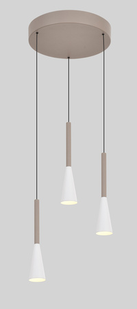 Lampa wisząca trójka okrągła Trompto kaszmirowa Aviano Lighting 5050-324