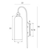 Kinkiet mosiężny z bursztynowym szklanym kloszem CAMPANILA CHAMPAGNE GLASS MAXLIGHT W0332