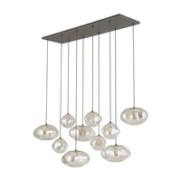 Lampa wisząca dziesięć zwisających nieregularnych kloszy NEBIA NEW BROWN 10XG9 Tk Lighting 11793