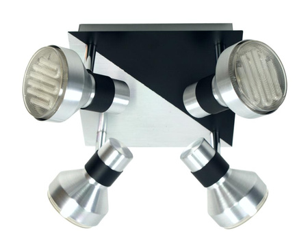 SORTHA 1 LAMPA SUFITOWA PLAFON 4X9W GX53 ENERGOOSZCZĘDNA Candellux 98-08308