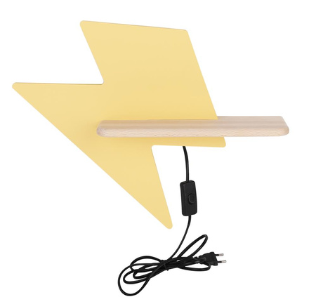 LIGHTNING LAMPA KINKIET 4W LED 4000K IQ KIDS Z PRZEWODEM ZŁOTY Candellux 21-19547