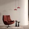 Lampa wisząca burgudnowy stożek o średnicy 23cm LUME S BURGUND 1XGX53 Tk Lighting 11695