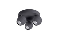 Elegancki szary plafon z ruchomymi źródłami światła PERA 3 SAND GREY OKR AZZARDO AZ1255