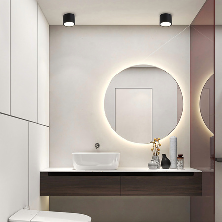 Oprawa natynkowa do łazienki Kendal czarna IP54 LED CCT Light Prestige LP-6331/1C IP54 BK