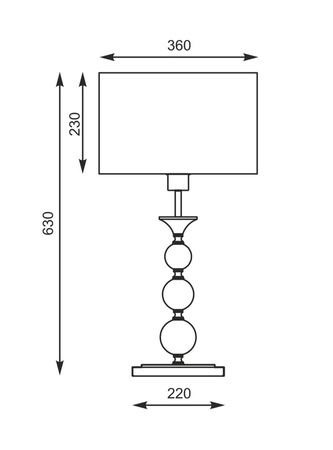 Lampka stołowa złota REA Zuma Line RLT93163-1GW