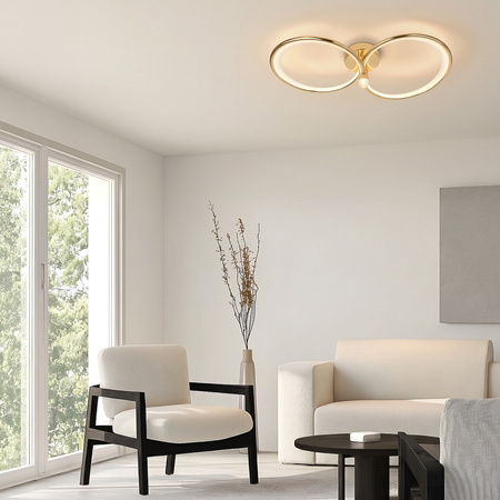 Azina 2 Plafon złota LED Light Prestige LP-4852/2C GD