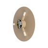 Płaski okrągły kinkiet 30cm w kolorze beżowym podświetlający ściane LUNA SABIA 3xG9 LED MAX 8W Tk Lighting 10624