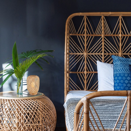 Lampa stołowa rattan ALINAFE Rabalux 74016