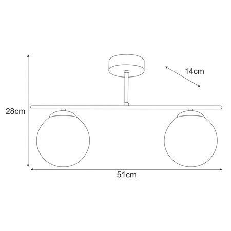 Lampa sufitowa K-5168 z serii GAMMA Kaja Lighting