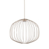 Beżowa lampa wisząca o średnicy 58cm z drutu SPHERA M SABIA 1XGX53 Tk Lighting 11306