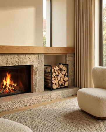 Niski stojak na drewno KS-14 STOJAK WOOD S z serii KAJA HOME