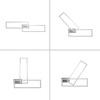 Lampa sufitowa dwie prostokątne ramki LED z RGB sterowane pilotem FELIX60 Just Light 14635-55