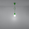 Lampa wisząca DIEGO 1 zielony Sollux SL.0581