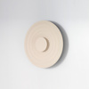 Kinkiet beżowy okrągły 40cm LED RIPPLE WALL 40 BEIGE AZZARDO AZ6579