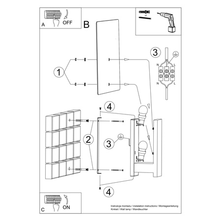 Kinkiet LAPPO biały Sollux SL.1092