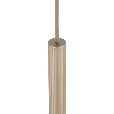 Lampa wisząca cienka ryflowana rurka FERRO SABIA CHAMPAGNE 750 1xG9 Tk Lighting 11424