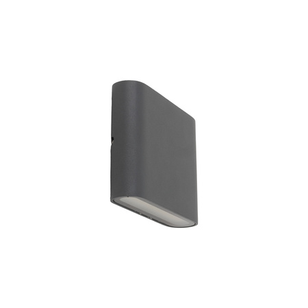 Płaski kinkiet na elewacje w kolorze szraym światło góra-dół 3000K ARWENA S GRAY IP54 Tk Lighting 18082