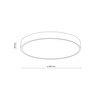 Plafon LED 40cm VELIS CHROME 30W IP54 Tk Lighting 18286
