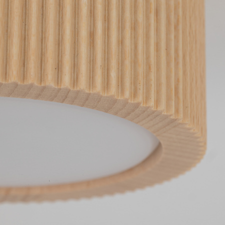 Oprawa sufitowa ryflowana drewniana tuba o średnicy 9,5cm EVE CORTE WOOD 1xGX53 Tk Lighting 11441