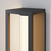 Kinkiet ogrodowy LED nowoczesny czarny prostokątny IP54 LED 3000K Expo O480WL-L12B3K Maytoni