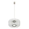 Lampa wisząca druciana o średnicy 38cm w kolorze szałwiowym 1xGX53 KENAI C Nowodvorski 12230
