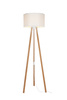 Lampa podłogowa PIKO E27 Zuma Line ASZ.1664 - trójnóg drewniany