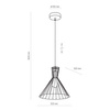 Lampa wisząca SAHARA I TK Lighting 3350
