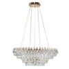 Duży żyrandol kryształowy o średnicy 100cm LED 3000K ściemnianie BARLETTA 60+100 PENDANT 3-STEP DIMM GO Azzardo AZ6904