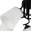 Stylowa czarna pięcopunktowa lampa sufitowa Pafos Black 5xE27 Milagro ML2258