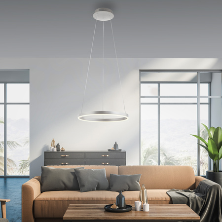 Lampa wisząca aluminiowy okrąg 39cm RITUS Just LIght LED 3000K z funkcją ściemniania SwitchMo 15393-95