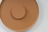Okrągły płaski 50cm dekoracyjny kinkiet w brązowym odcieniu OTTO WALL 50 DARK BROWN Azzardo AZ7280